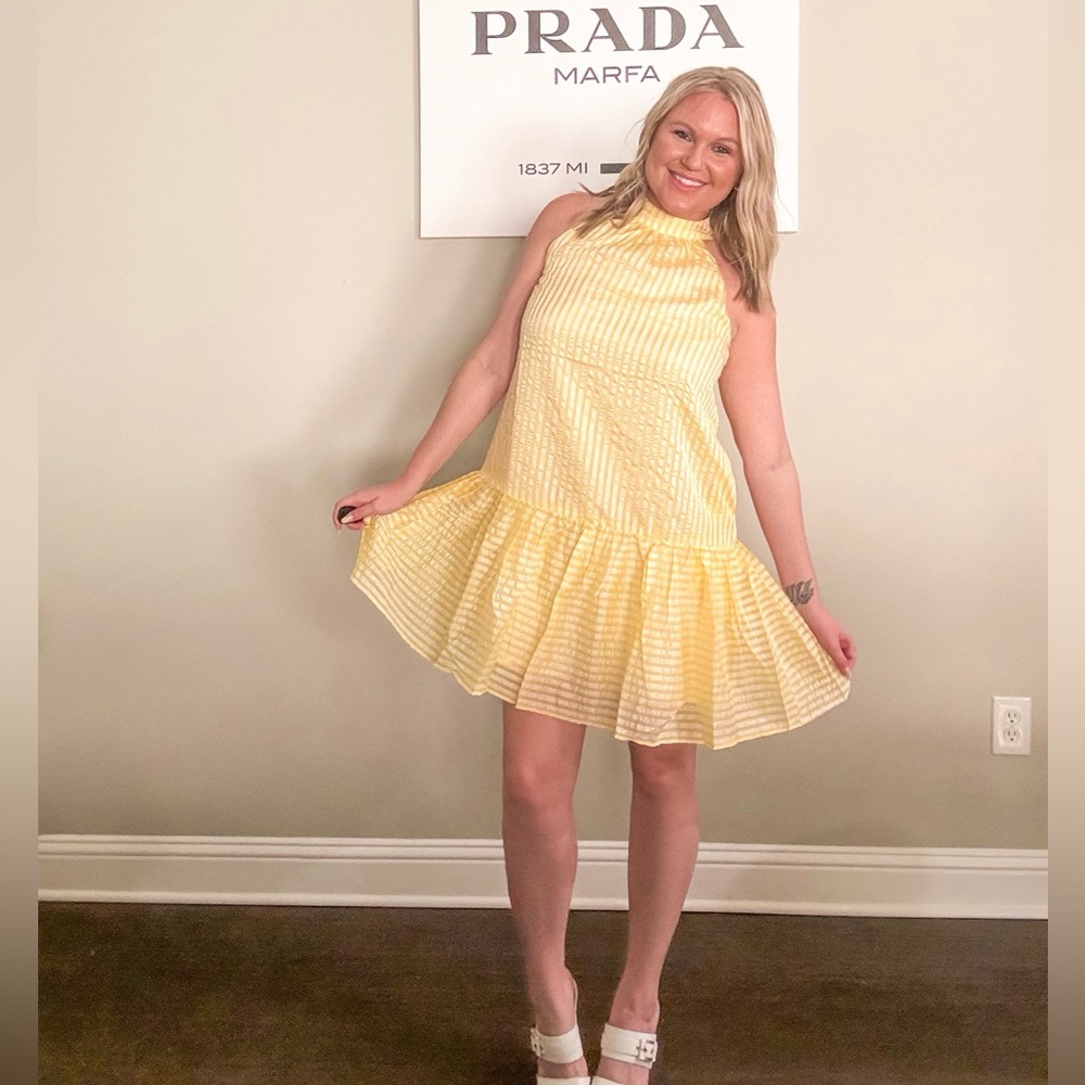 Yellow Stripe Dress